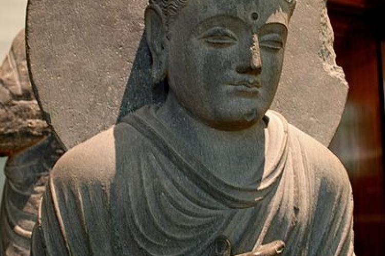 Buddha enseñando estilo de Gandhara - Museo Británico, Londres