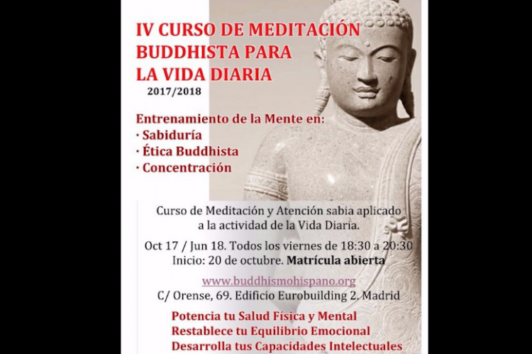 IV Curso de Meditación Buddhista para la Vida Diaria