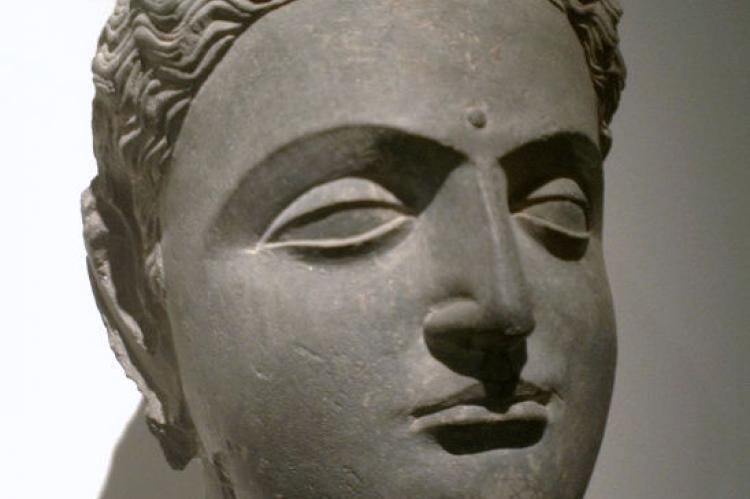 Cabeza de Buddha estilo de Gandhara