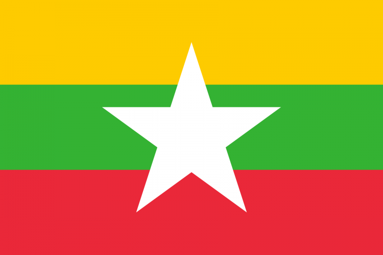 Bandera de Myanmar